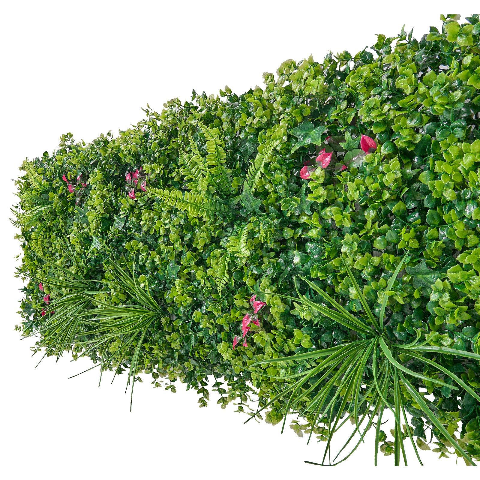 VEVOR Sztuczny żywopłot 50x50 cm, zestaw 12 elementów, ściana roślinna w stylu paneli 3D, ekran prywatności z PE, ogrodzenie prywatności, ogrodzenie żywopłotowe, sztuczne rośliny, okładzina balkonowa na wesela, ogrody zewnętrzne, podwórka