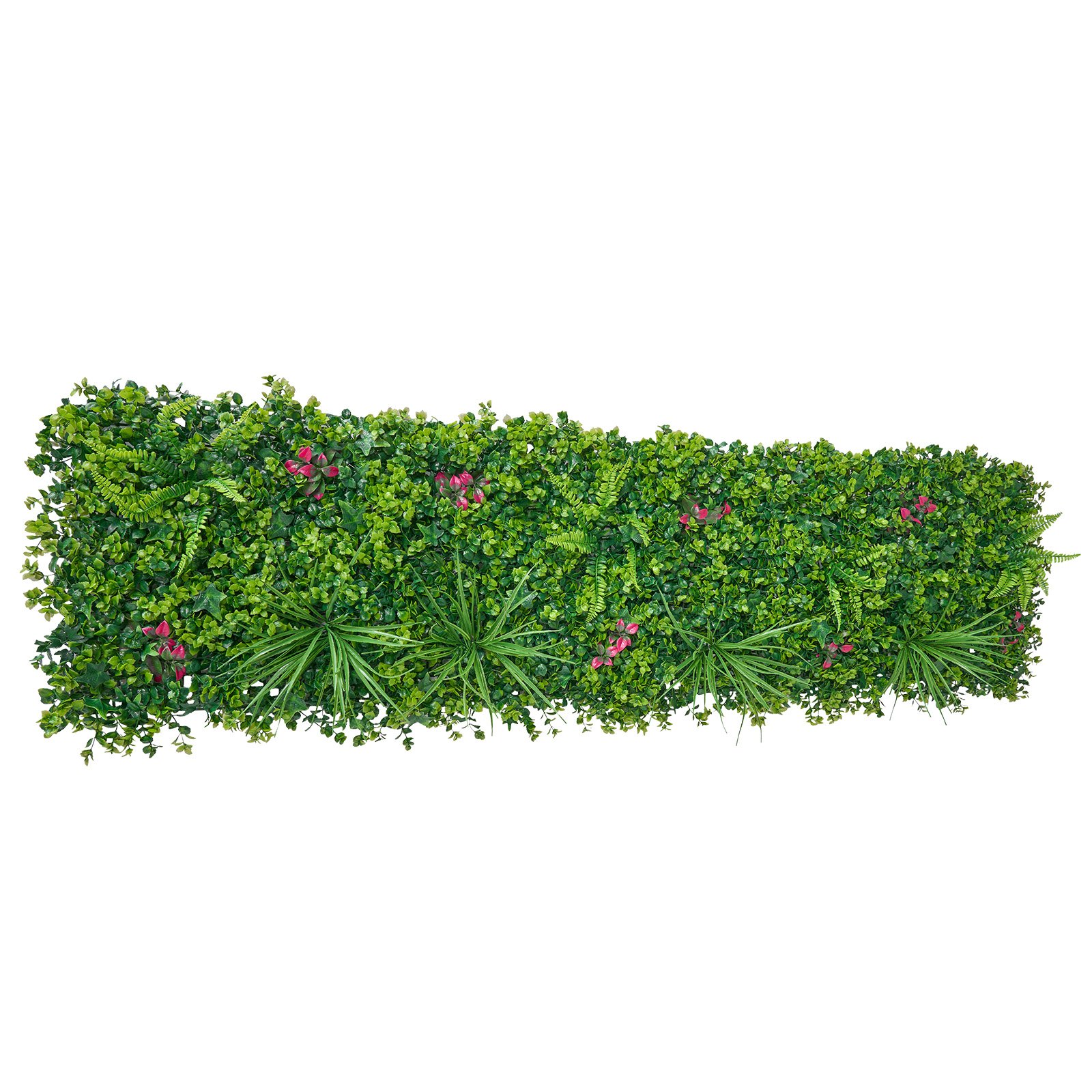 VEVOR Sztuczny żywopłot 50x50 cm, zestaw 12 elementów, ściana roślinna w stylu paneli 3D, ekran prywatności z PE, ogrodzenie prywatności, ogrodzenie żywopłotowe, sztuczne rośliny, okładzina balkonowa na wesela, ogrody zewnętrzne, podwórka