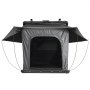 VEVOR Twardy namiot dachowy dla 2-3 osób, aluminiowy namiot kempingowy z trójkolorowym oświetleniem LED i 1 oknem, wodoodporny i wiatroodporny, do pickupów Jeep SUV, 256 x 222 x 152 cm (rozłożony)