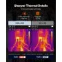 Kamera termowizyjna VEVOR, superrozdzielczość TISR 240x180, przenośna kamera termowizyjna z kamerą wizualną 2 MP, rozdzielczość IR 96x96, częstotliwość odświeżania 25 Hz, od -20 do 550 °C, 4 tryby obrazu i 6 palet kolorów