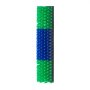 VEVOR Livestock Scratching Brush, 1PC Goat Scratcher Brush Post with 4 Screws, 430 x 190 mm Cow Scratcher for Back Itch Relief, Massage Grooming Scratch Tool for Horse Cattle Sheep Pig, Green & Blue