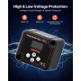 VEVOR Zestaw przekaźników izolacyjnych podwójnego akumulatora, 12 V, 140 A 13.3 mm² (6 AWG), przekaźnik VSR wrażliwy na napięcie z woltomierzem, wyświetlaczem LCD, wyłącznikiem akumulatora, kompatybilny z akumulatorami litowymi, do pojazdów UTV i ATV