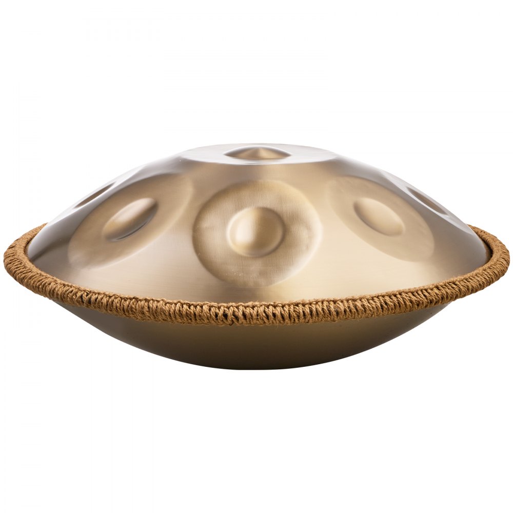 VEVOR Handpan, 55 cm, 10 nut, bęben ręczny d-moll, instrument perkusyjny z pałkami, stojak na handpan 432 Hz i torba transportowa, bęben o uzdrawiającym brzmieniu stalowym, instrumenty perkusyjne dla dorosłych i początkujących
