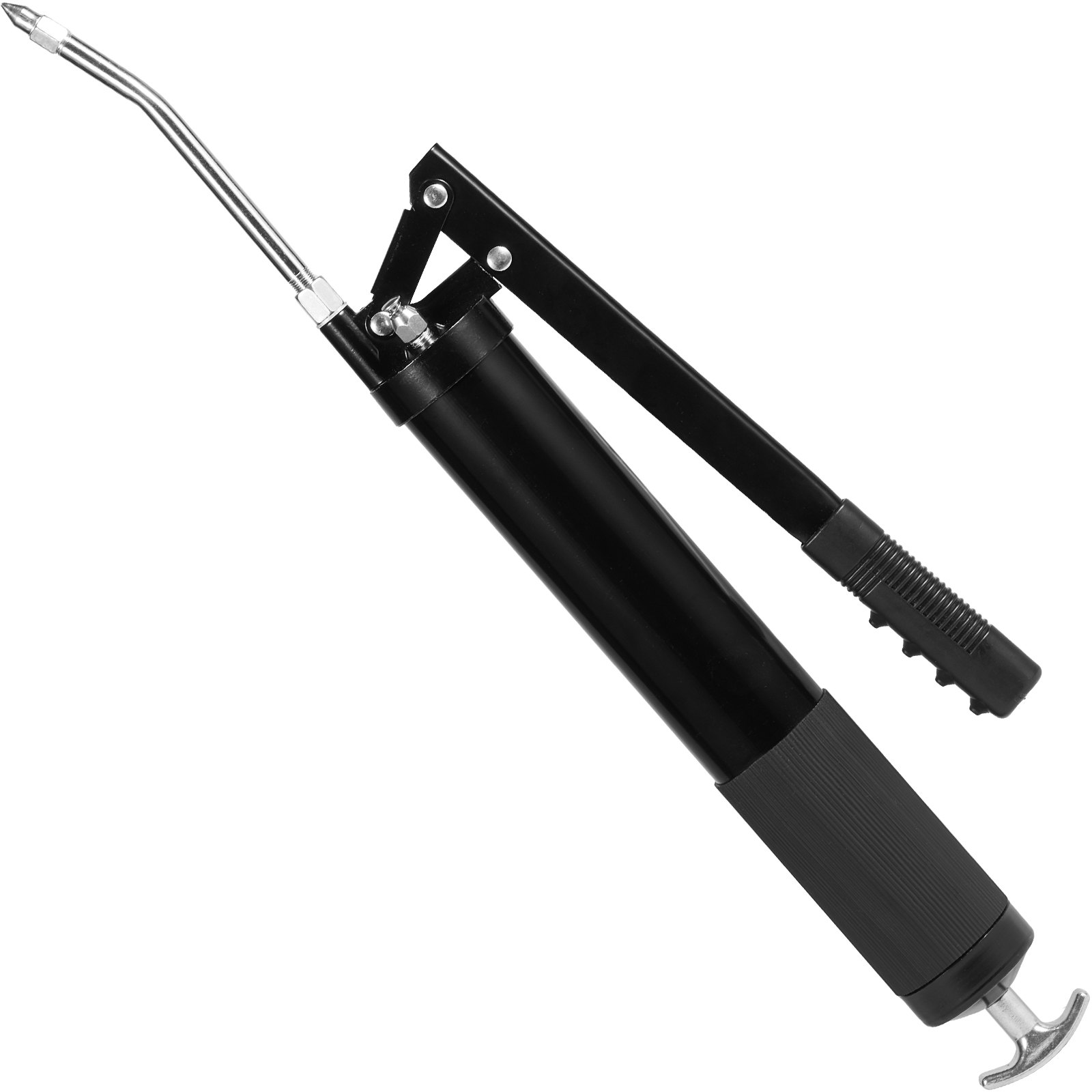 Pistolet smarowy VEVOR 10000PSI z dźwignią ręczną Pistolet smarowy jednoręczny 600cc ze stali węglowej i stopu aluminium Ręczny pistolet smarowy z wężem Φ9x470mm Pistolet smarowy z dźwignią ręczną Pistolet smarowy 428x130x56mm