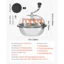 VEVOR Bud Leaf Bowl Trimmer, 335 mm Manual Bud Trimmer, with Sharp Stainless Steel Blades, Visual Cutting, Wet & Dry Hydroponic Cutting Machine, Twisted Spin Cut for Plants Leaves Buds Flowers