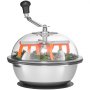 VEVOR Bud Leaf Bowl Trimmer, 335 mm Manual Bud Trimmer, with Sharp Stainless Steel Blades, Visual Cutting, Wet & Dry Hydroponic Cutting Machine, Twisted Spin Cut for Plants Leaves Buds Flowers