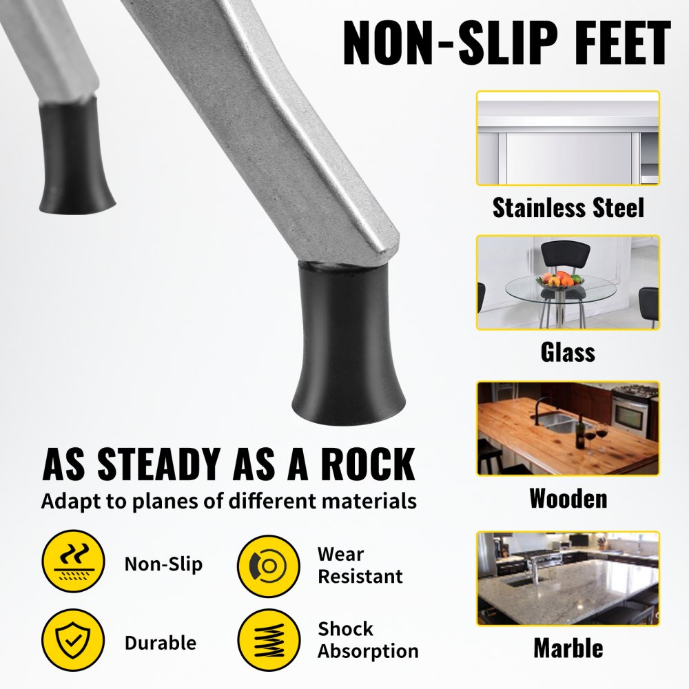 VEVOR krajalnica do ziemniaków krajalnica do warzyw 1/2 "3/8" 1/4" siekacz do warzyw ze stali nierdzewnej