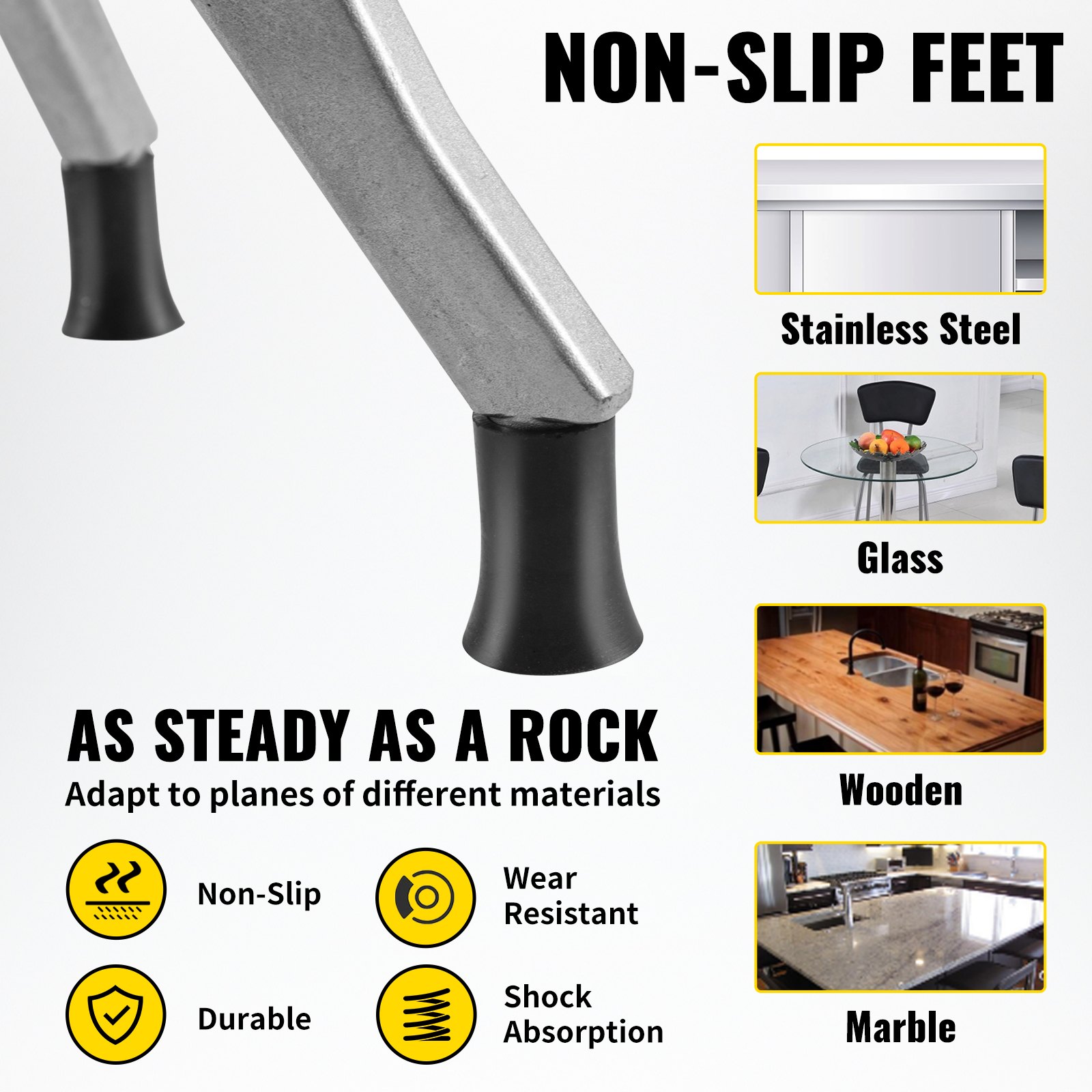 VEVOR krajalnica do ziemniaków krajalnica do warzyw 1/2 "3/8" 1/4" siekacz do warzyw ze stali nierdzewnej