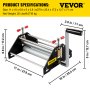 Maszyna drukarska do trawienia VEVOR Podstawowa prasa do trawienia Maszyna drukarska 16" x 10".