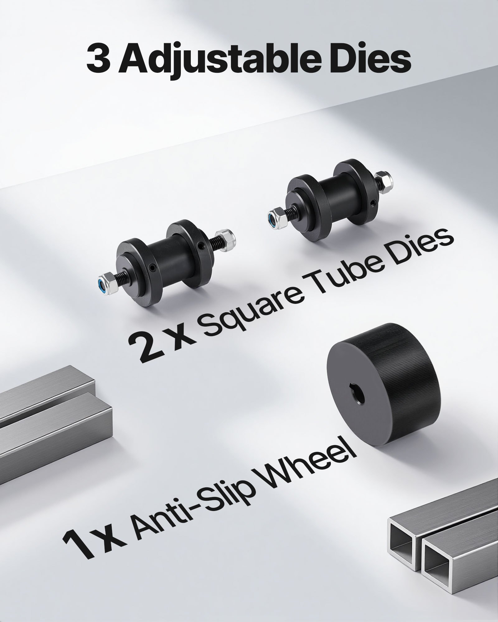 Giętarka dociskowa VEVOR do rur stalowych, 180 mm, 170 mm, 200 mm, 220 mm, min. promień gięcia rur, 450 mm, 500 mm, 550 mm, 600 mm, giętarka kątowa, zestaw ręcznych giętarek do rur