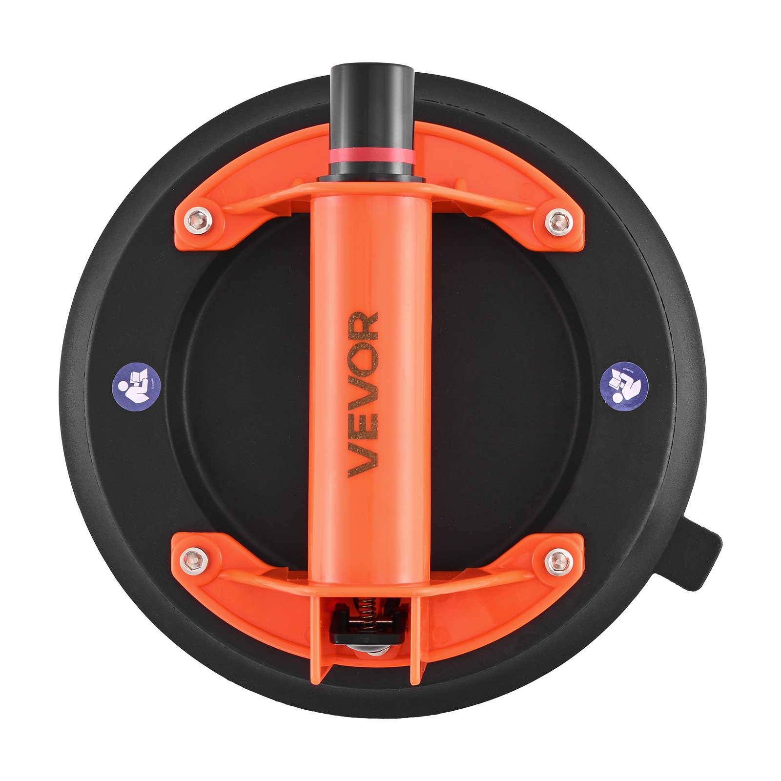 Podnośnik próżniowy VEVOR, podnośnik do szyb 203 mm z uchwytem ABS, udźwig 180 kg, narzędzie z przyssawką do płytek z torbą transportową do podnoszenia płytek, granitu, płyt gipsowo-kartonowych, okien (opakowanie 2 szt.)