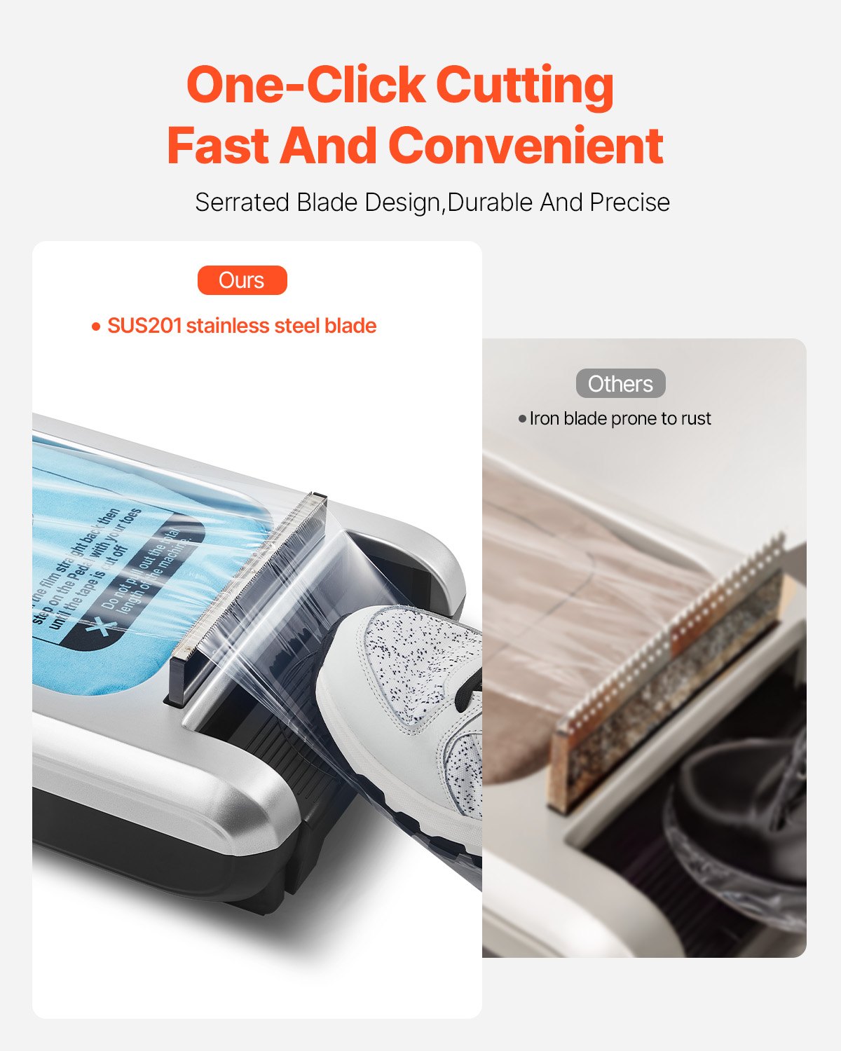 Automatyczna maszyna do nakładania ochraniaczy na buty VEVOR Dozownik ochraniaczy na buty Rozmiar do US 11 / EU 44