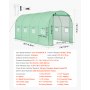 Szklarnia VEVOR 4,48 x 1,97 x 1,97 m, szklarnia foliowa, tunel foliowy z systemem nawadniania, rama stalowa, osłona z polietylenu, drzwi zwijane na suwak i 8 okien, szklarnia zewnętrzna