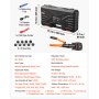 Hydrauliczne narzędzie do zaciskania rur VEVOR z 9 konturami TH+V, ręczne narzędzie do zaciskania, ręczne narzędzie do zaciskania rur PEX/aluminiowych/ze stali nierdzewnej/miedzianych, w tym TH16 TH20 TH26 TH32 V12 V15 V18 V22 V28, ze skrzynką narzędziową