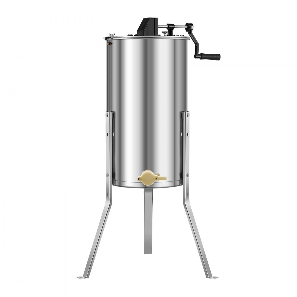 Miodarka VEVOR, 2 ramki, ręczna miodarka styczna z przezroczystą pokrywą, miodarka ze stali nierdzewnej z podstawą o regulowanej wysokości, miodarka do pszczelarstwa