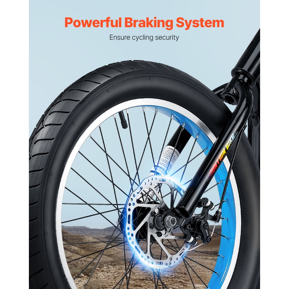 Rower górski VEVOR MTB (50,8 cm) z 7 biegami, wygodnym siodełkiem, podwójnymi hamulcami tarczowymi, ramą ze stali węglowej, rower sportowy z grubymi oponami do jazdy po szlakach i śniegu