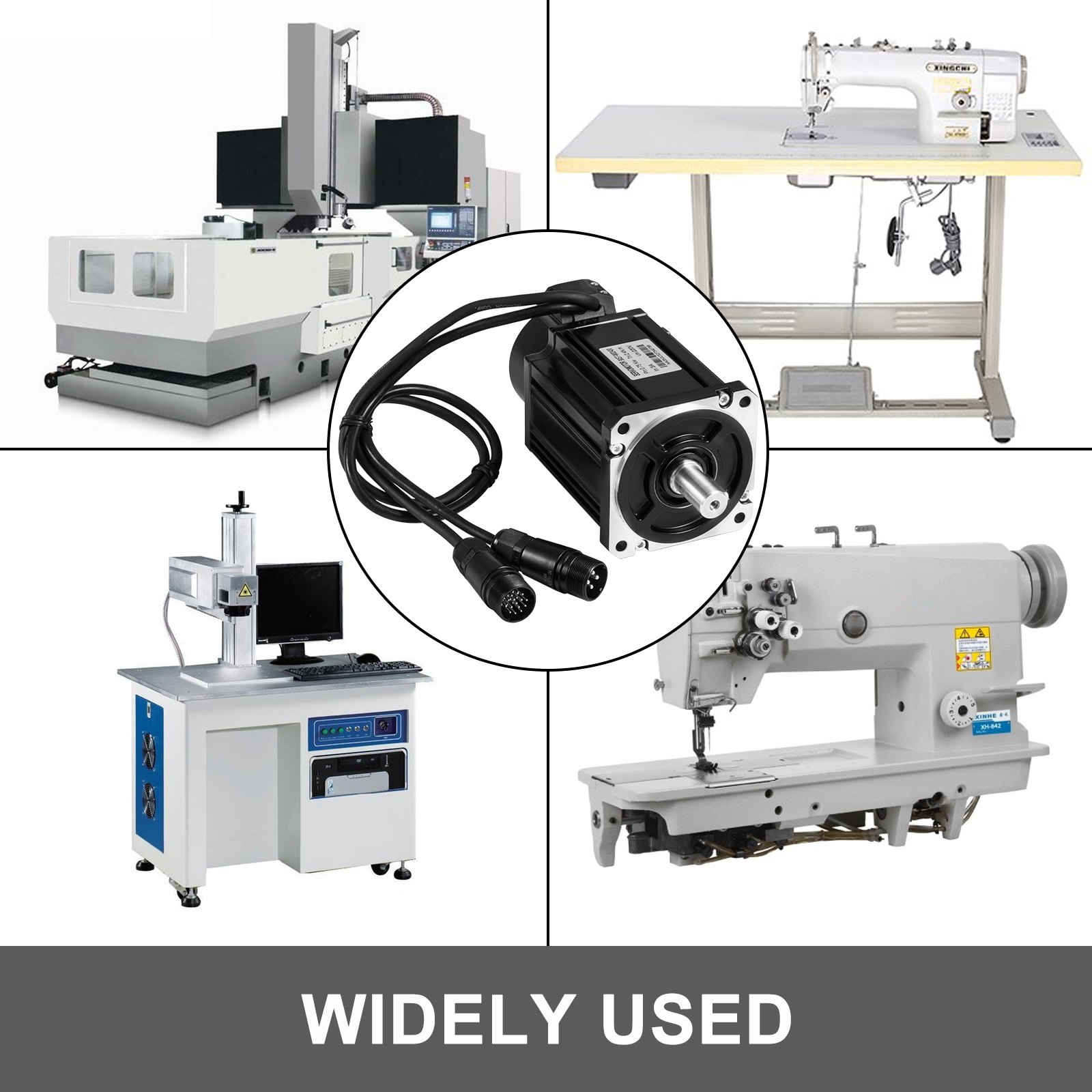 Silnik i sterownik serwo 2,4 NM Płynna i dokładna 3000 PRM dla kontrolera CNC 750 W