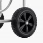Wózek na wąż ogrodowy VEVOR, mieści wąż o długości do 76 m x 1,5 cm, wózek na wąż ogrodowy, mobilne narzędzia z 4 kołami, stalowy, do sadzenia na zewnątrz, z koszem do przechowywania, do ogrodu, na podwórko, trawnik