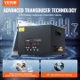 VEVOR 15L Myjka ultradźwiękowa cyfrowa 360 W z ulepszonym odgazowaniem i trybem delikatnym, 40 kHz Przemysłowa myjka ultradźwiękowa z timerem i grzałką do narzędzi jubilerskich