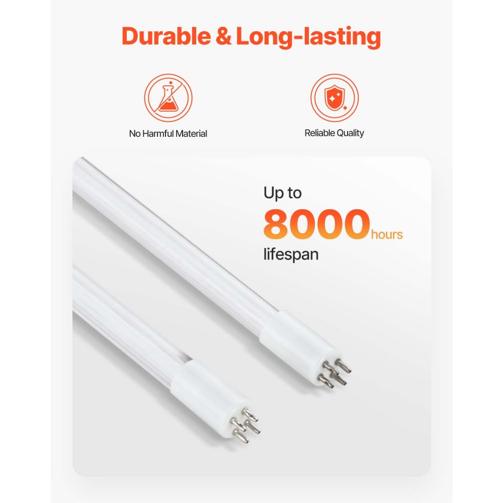 VEVOR UV Oczyszczacz wody 27 W 22,7 l/min Uniwersalny filtr do oczyszczania wody ultrafioletowej z obudową ze stali nierdzewnej, filtr UV do wody na cały dom z powłoką kwarcową, odpowiedni do prysznica/picia/czyszczenia