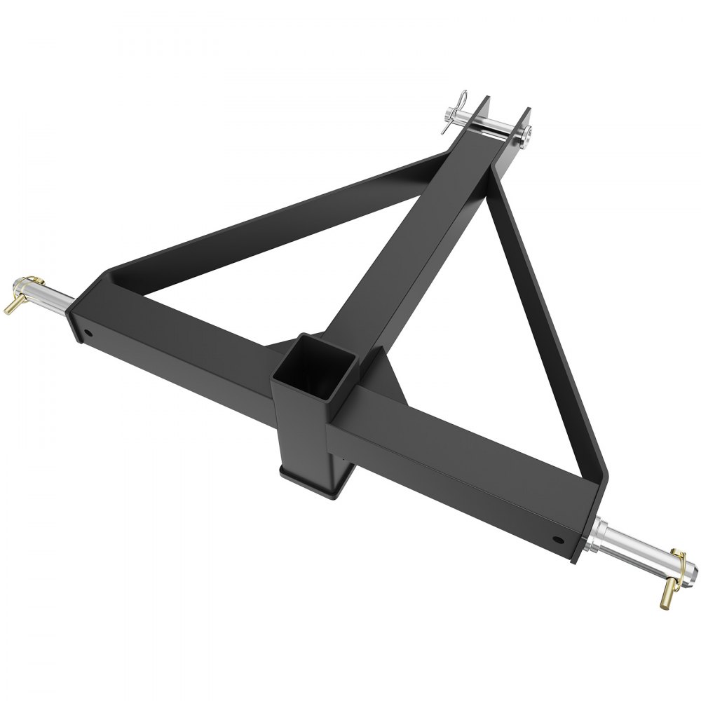 Trzypunktowy zaczep przyczepy VEVOR 540 x 533,3 x 165 mm Trzypunktowy układ zawieszenia z przyczepą 5 cm ciągnik siodłowy szyna polowa Zaczep trzypunktowy ze stali węglowej do ciągników kategorii 1