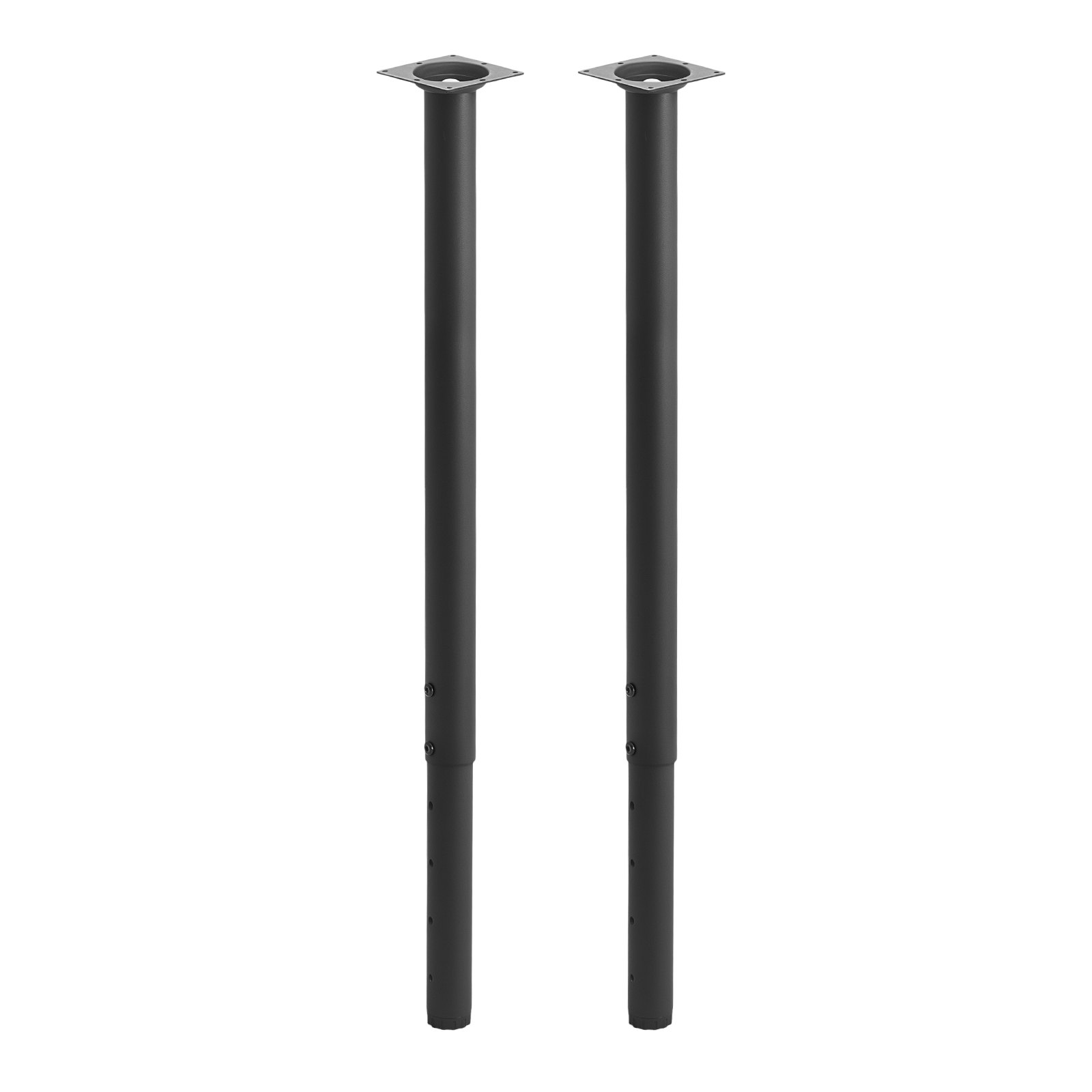 Nogi do stołu VEVOR, zestaw 4 szt., nogi meblowe o regulowanej wysokości 60–100 cm, nogi do stołu maks. 544 kg, nogi teleskopowe ze stali węglowej, do biurek, stolików kawowych, stołów jadalnych, stołów warsztatowych, okrągłe