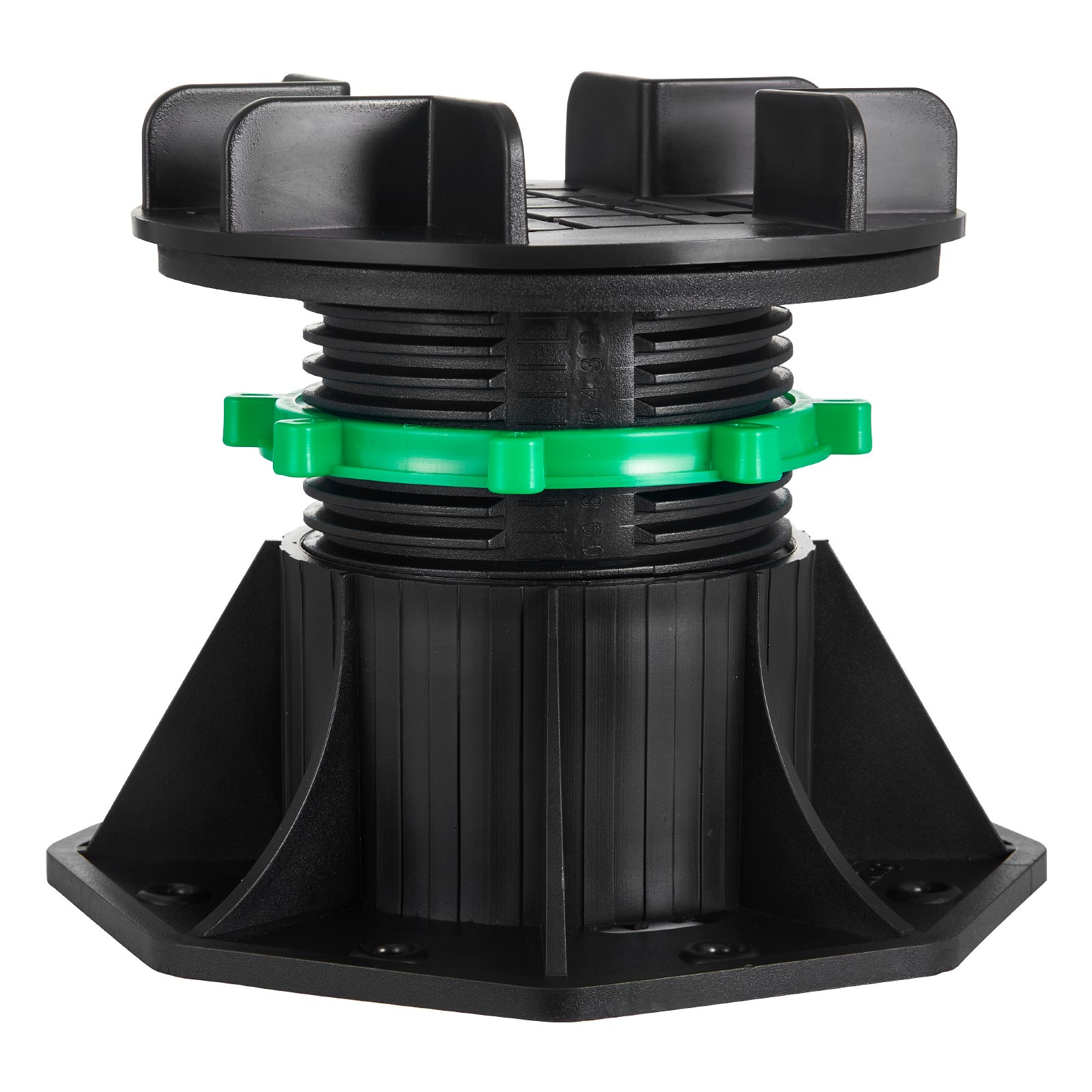 Wspornik VEVOR, wysokość regulowana od 90 do 118 mm, 8 szt. wsporników tarasowych, nośność 997,90 kg, stopka poziomująca, plastikowa podstawa do kostki brukowej, wspornik belki płytowej do drewna, betonu, metalu