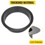 Heavy Duty Fire Pit Ring / Liner DIY Q235 Stal 42 cale na zewnątrz x 36 cali wewnątrz