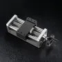 Siłownik liniowy VEVOR, skok 100 mm, napęd śrubą kulową, prowadnica liniowa CNC, podwójna oś, C7 o wysokiej precyzji, blok przesuwny z łożyskiem kulkowym, pokrętło ręczne, do frezarki CNC oś XYZ