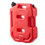 VEVOR Fuel Container, 10 L, Gas Can with Spout and Lockable Bracket, 15 L/min Max Flow Rate, Secure & Leak-proof, Portable Flat Fluid Container for Most Cars Motorcycle ATV UTV, Red