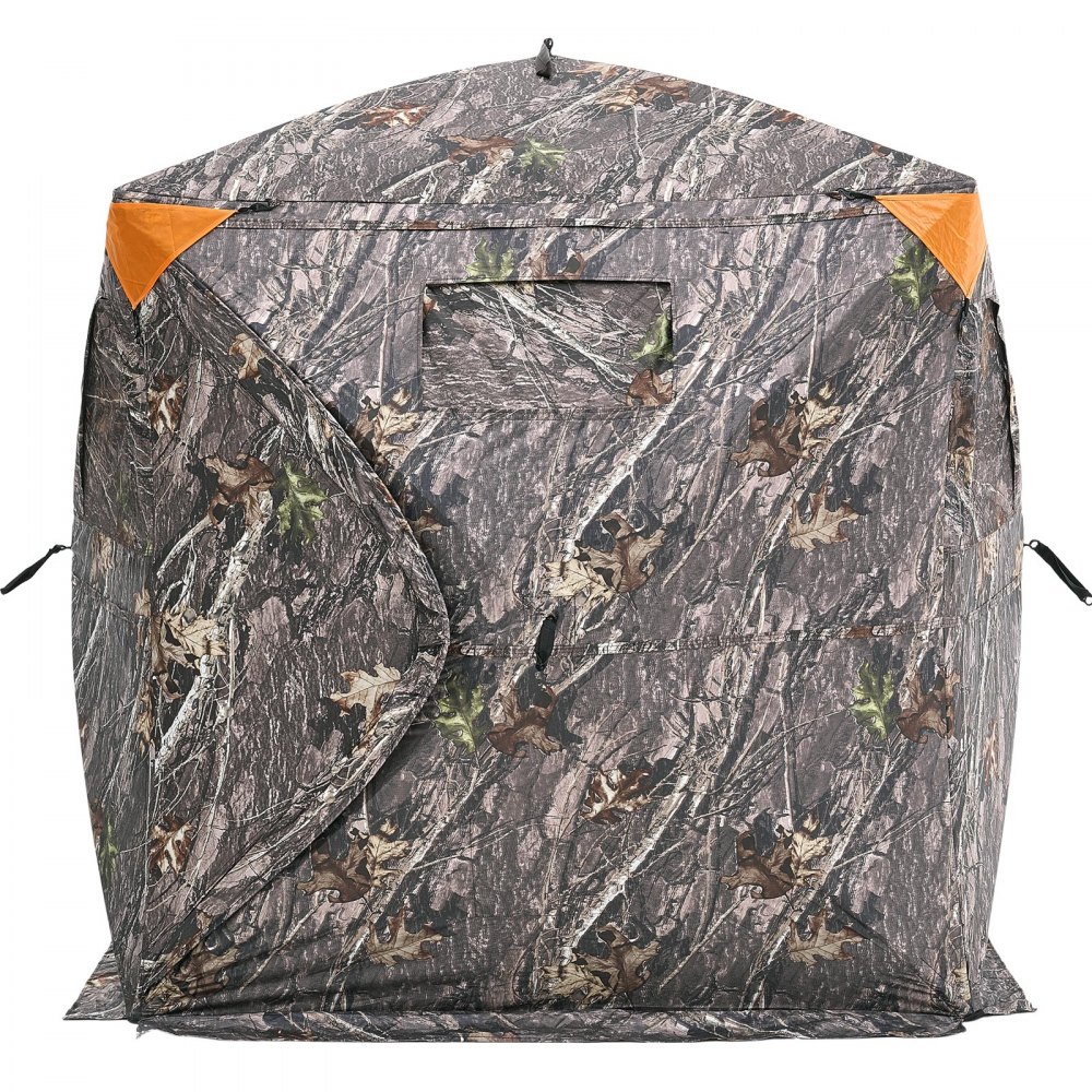 VEVOR Hunting Blind, 270° Ground Blind, 2-3 Person Pop Up Deer Blind for Hunting with Carrying Bag, Portable Resilient Hunting Tent, 3 Horizontal Windows for Turkey and Deer Hunting