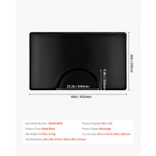 VEVOR Salon Mat Mata stojąca Mata fryzjerska Mata antyzmęczeniowa podłogowa 1525x915x23mm
