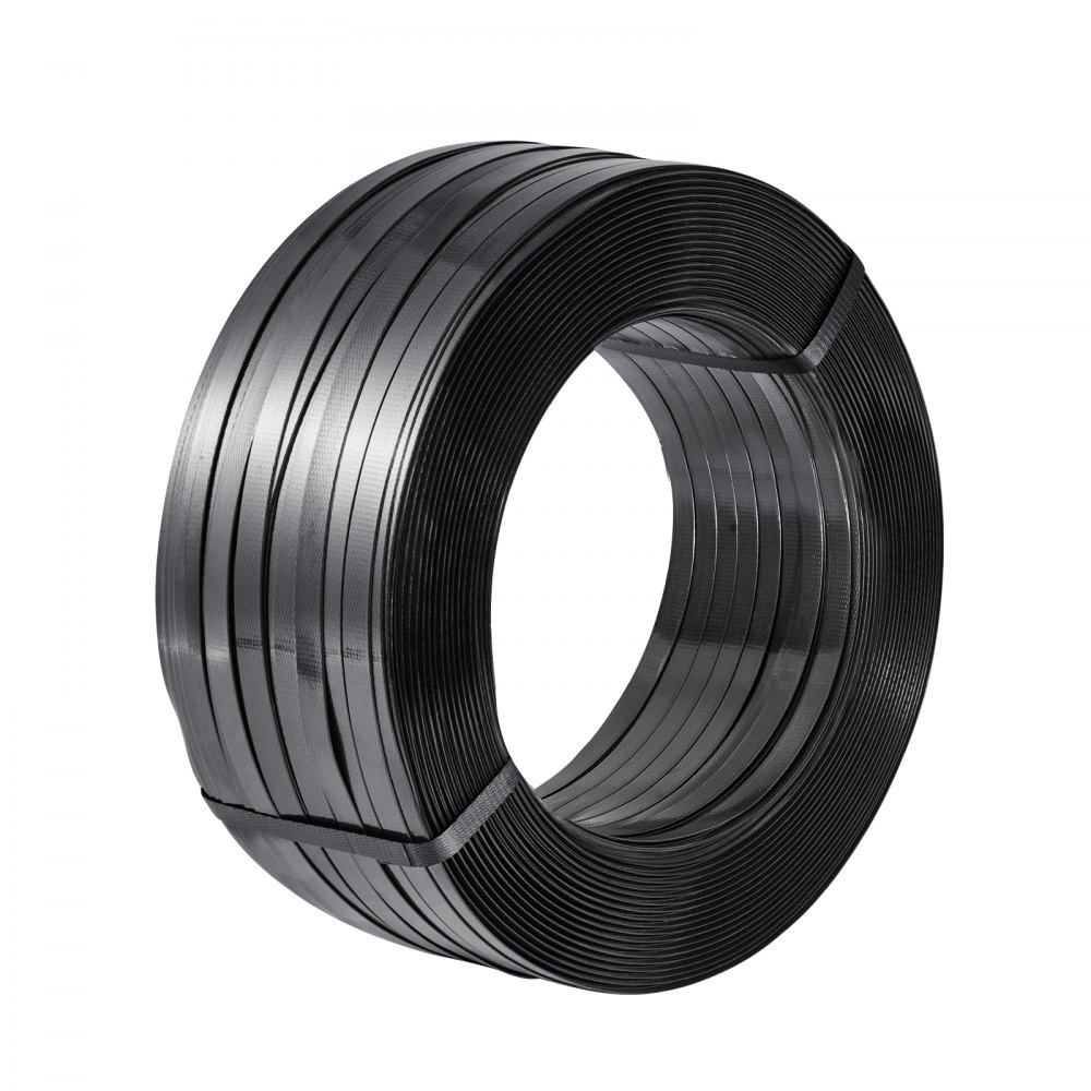 Zestaw do spinania VEVOR 6-częściowy z taśmą spinającą, ręczne narzędzie do spinania z taśmą PET 610 m, 600 klipsami metalowymi, 200 ochraniaczami krawędzi, doskonałe wyposażenie warsztatu do pakowania, transportu i przechowywania