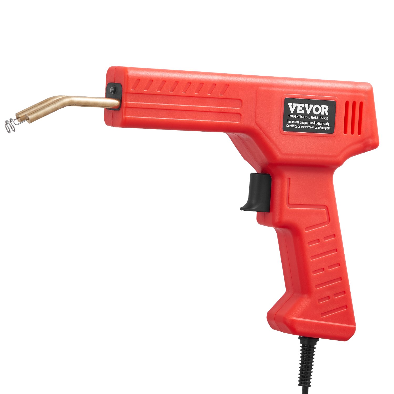 VEVOR Zgrzewarka do plastiku, zestaw naprawczy do plastiku 100 W z 800 zszywkami na gorąco, pistolet spawalniczy, plastikowe zderzaki samochodowe z oświetleniem LED do kajaków, zabawek, naprawa pęknięć w plastiku