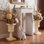 VEVOR Plastic Urn Planters 350 x 580 mm 2 PCS Beige Classic Urn Flower Pot, for Wedding, Party, Event, Home, Stage, Garden, Balcony, and Patio Decoration, Front Porch Planters, Indoor & Outdoor Vase