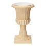 VEVOR Plastic Urn Planters 350 x 580 mm 2 PCS Beige Classic Urn Flower Pot, for Wedding, Party, Event, Home, Stage, Garden, Balcony, and Patio Decoration, Front Porch Planters, Indoor & Outdoor Vase
