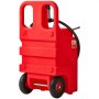 Wózek na paliwo VEVOR, 121 l, kanister na paliwo z pompą transferową 12 V DC, wąż doprowadzający 3,96 m i dysza, zbiornik paliwa do łodzi motorowych, pojazdów terenowych, generatorów, oleju napędowego i nafty