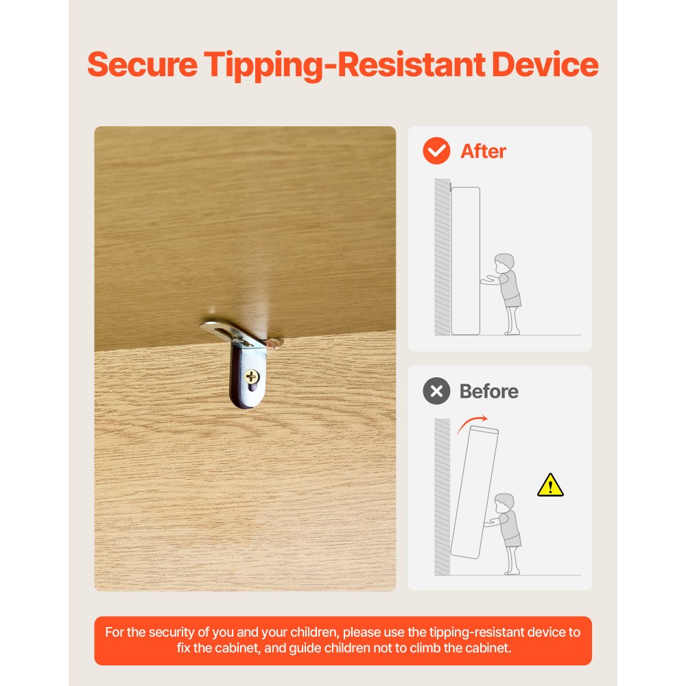 Komoda rattanowa VEVOR z 6 szufladami i metalowymi uchwytami, nowoczesna szafka rattanowa do sypialni, salonu i przedpokoju (144,5 x 45 x 79,5 cm)