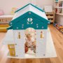 VEVOR Outdoor Playhouse, Versatile Toddler Playground with Slide, Basketball, Telescope, Steering Wheel, Crawling Tunnel, Sales Window, Toddler Playset for Aged 1+, Open Play Structure, HDPE Plastic