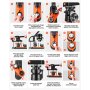 Maszyna do produkcji guzików VEVOR, 32 mm, 500 szt., prasa do guzików, prasa do guzików DIY, maszyna do produkcji guzików do personalizowanych odznak, w tym księga zaklęć i wycinarka kółek