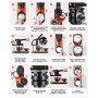 Maszyna do produkcji guzików VEVOR, 58 mm, 100 szt., prasa do guzików, prasa do guzików DIY, maszyna do produkcji guzików do personalizowanych odznak, w tym do księgi zaklęć i wycinarki kółek