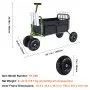 Wózek wędkarski VEVOR Stalowy wózek transportowy z 4 gumowymi kołami Wózek wędkarski 1400x625x980mm Wózek wędkarski Nośność 136kg Wózek wędkarski Wózek plażowy Wózek plażowy