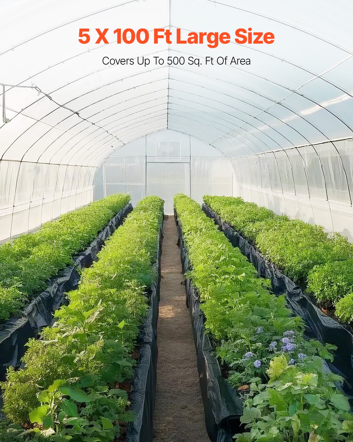 Folia budowlana VEVOR PE, 1,52 x 30,48 m, folia okryciowa, rolka folii polietylenowej do ogrodu, wielofunkcyjna folia budowlana, folia do wylewek, zwalczania chwastów, ochrony i izolacji ogrodzeń, czarna