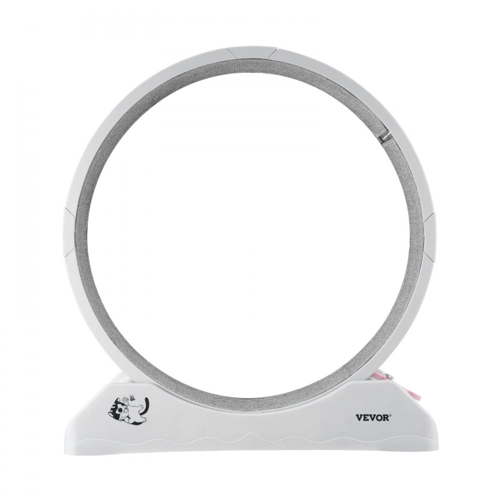 Kołowrotek dla kota VEVOR, 80 x 34 x 85 cm, duży, z bezpiecznym hamulcem i wykładziną, cicha praca, bieżnia dla kotów do 4 kg, kołowrotek dla kota wspomagający odchudzanie i zdrowie, biały
