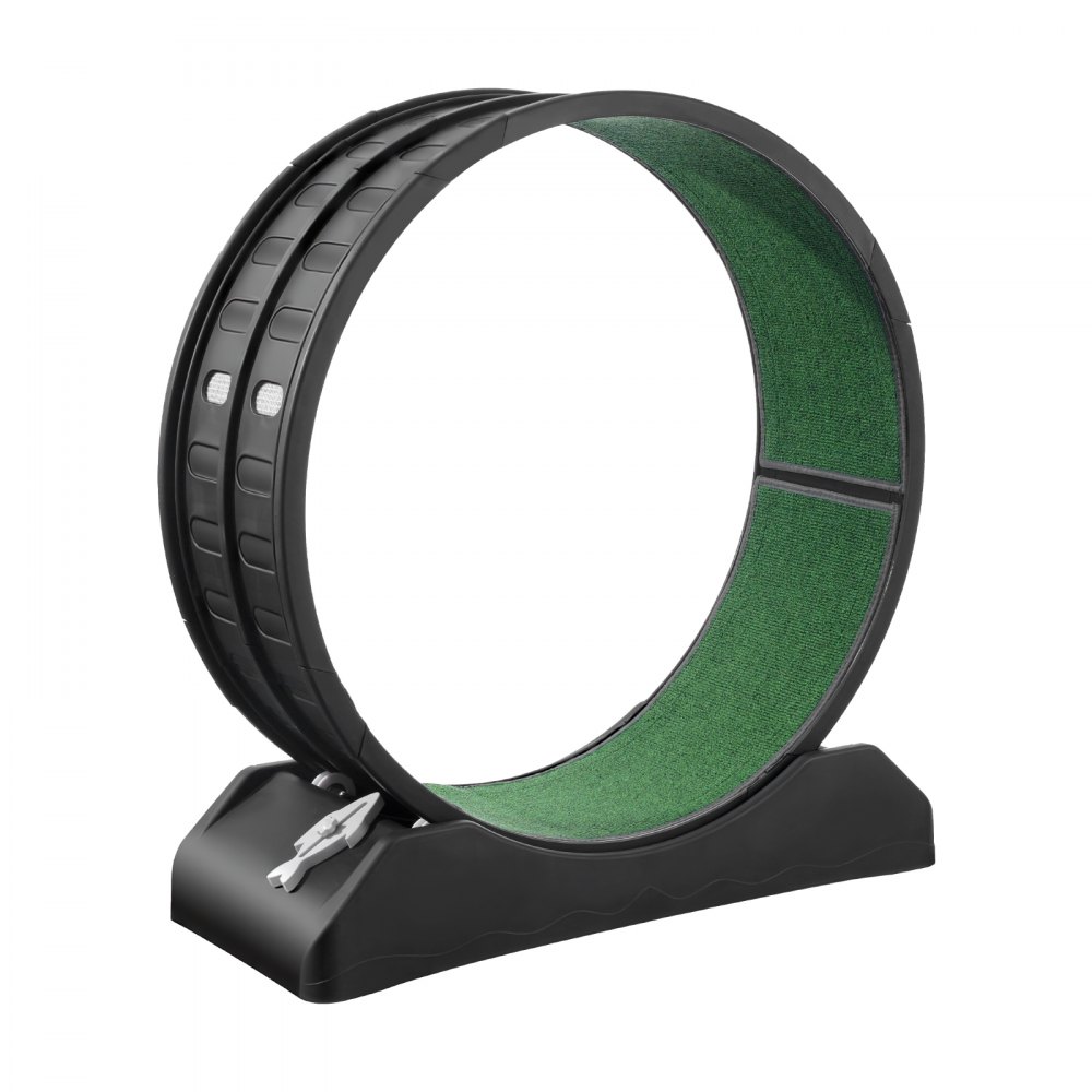 Kołowrotek dla kota VEVOR, 80 x 34 x 85 cm, duży, z bezpiecznym hamulcem i wykładziną, cicha praca, bieżnia dla kota, kołowrotek dla kota wspomagający odchudzanie i zdrowie, czarny