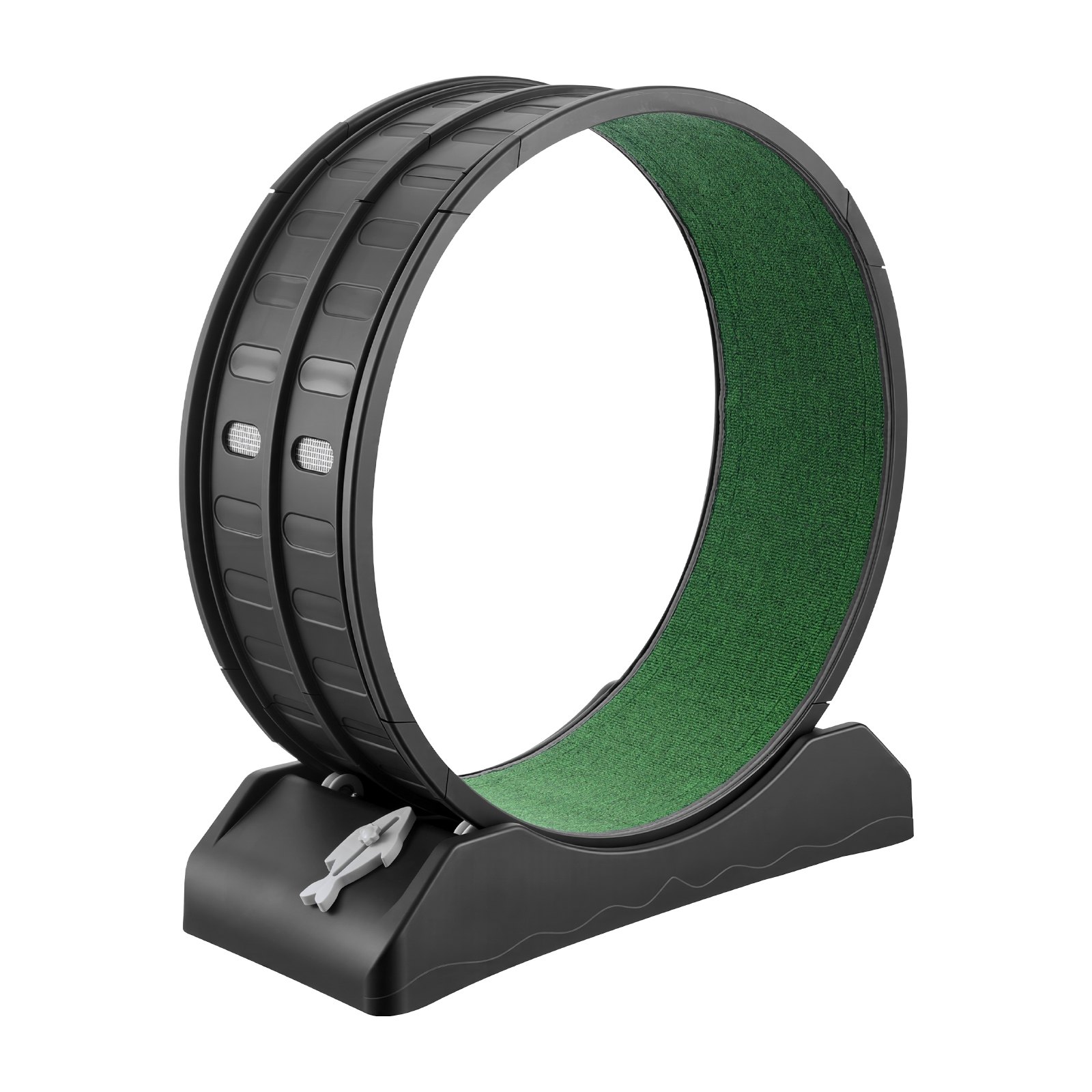 Kołowrotek dla kota VEVOR, 80 x 34 x 85 cm, duży, z bezpiecznym hamulcem i wykładziną, cicha praca, bieżnia dla kota, kołowrotek dla kota wspomagający odchudzanie i zdrowie, czarny