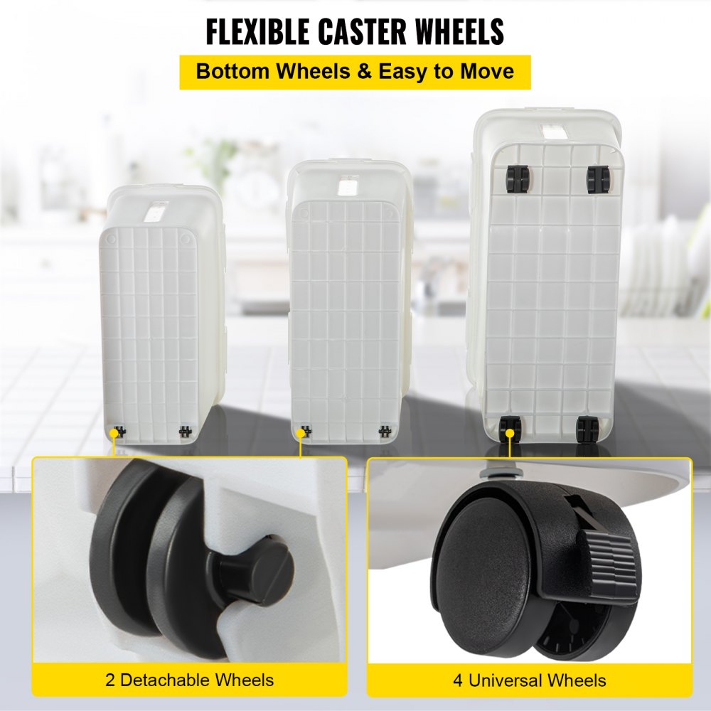 Pojemnik na składniki VEVOR 50+25+15L pojemnik na słoiki do przechowywania odpornych na działanie mola