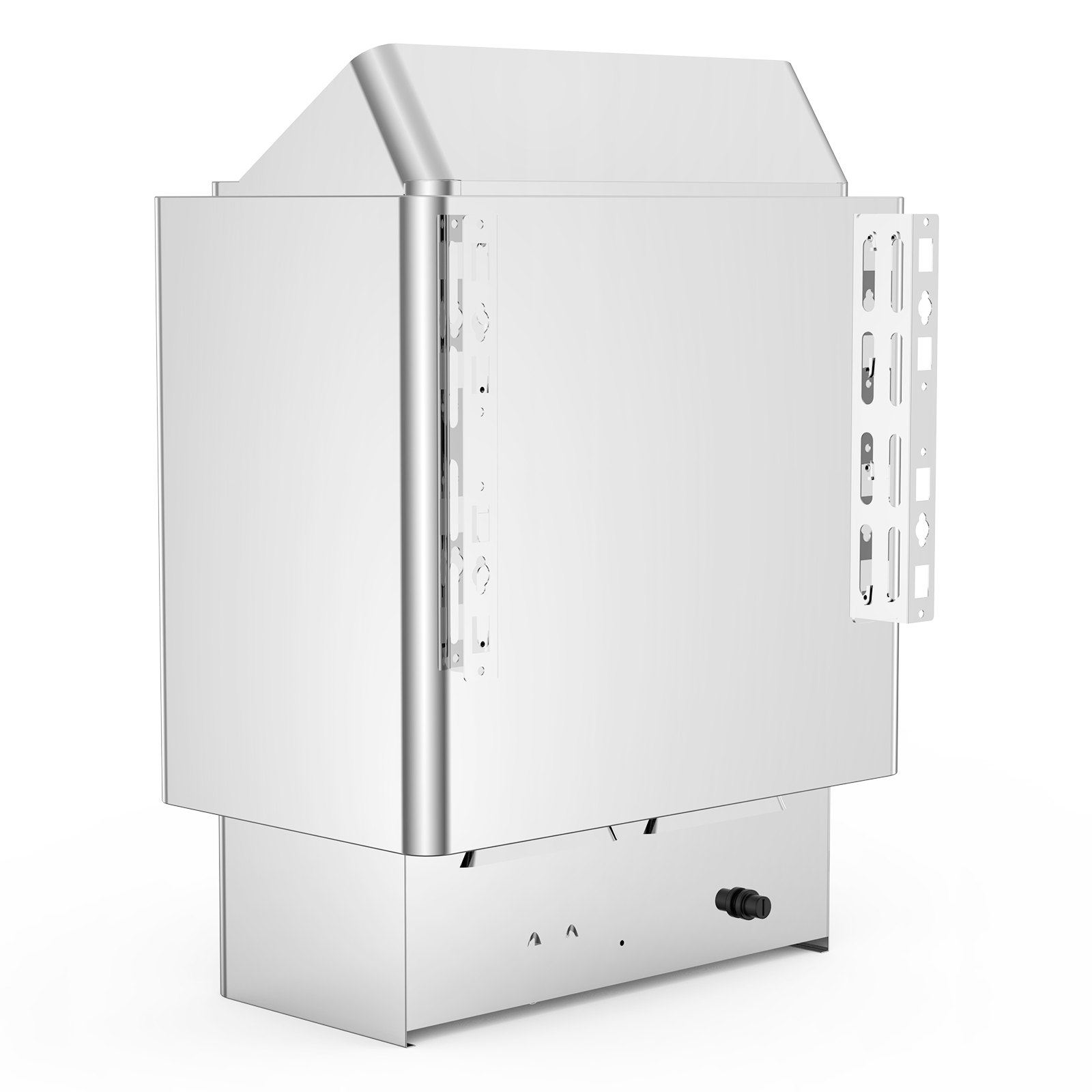 VEVOR Piec do sauny 9 KW, elektryczny piec do sauny 380 V - 415 V, piec do sauny ze stali nierdzewnej, kamienie do sauny 20 kg, elektryczny piec do sauny 2 tryby (temperatura, czas), do sauny o pojemności 9-13 m³, wysokość 190 cm, z uchwytem ściennym