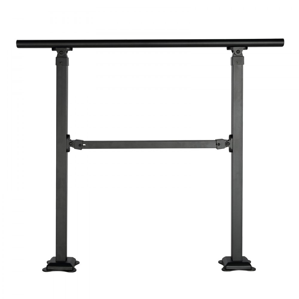 Poręcz VEVOR stal węglowa łatwa w pielęgnacji poręcz schodowa z poprzeczką poręcz 914,4 mm nośność 300 kg 680 mm odległość między kolumnami łącznie z wiertarką udarową parapet balustrada balkonowa