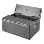 VEVOR Collapsible Insulated Food Warmer, 38 L Non-Electrical Thermal Carrier, Lightweight and High-rigidity EPP Hot Box, for Delivery, Transport, Catering BBQ Event, Keeps Warm/Cold 4 Hours (Gray)